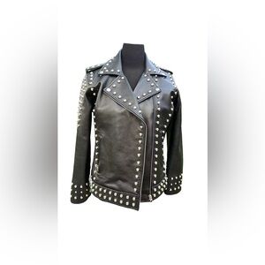 Bikercore Leather jacket with studs